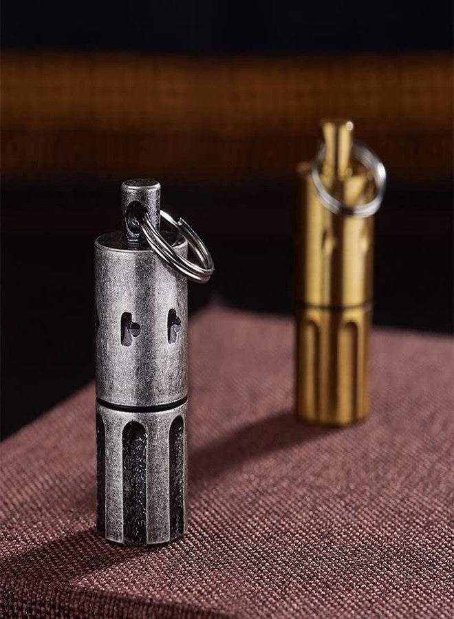 Ostin ولاعة كيروسين من أوستين، ولاعة جيب ناعمة الإطار مقاومة للرياح بعجلة مصقولة، أداة خارجية قابلة للنفخ مع سلسلة مفاتيح (الكيروسين والبنزين غير مشمولين) (ذهبي) - Image 3